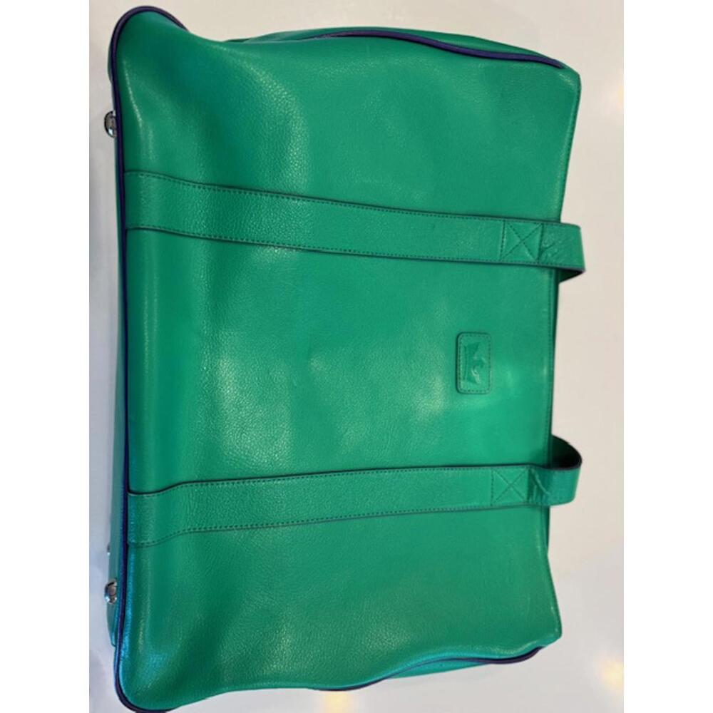 New Baekgaard Kelly Green/Violet Shoulder Handbag/Tote